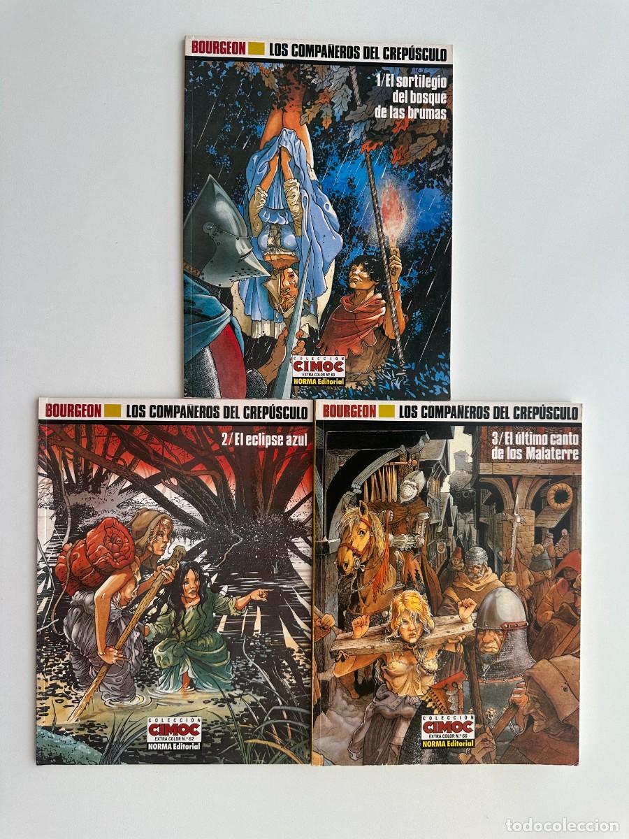 C&oacute;mics: Col. Cimoc Extra Color N&ordm; 60, 62 y 66. Los Compa&ntilde;eros del Crep&uacute;sculo 1, 2 y 3 - Francois Bourgeon