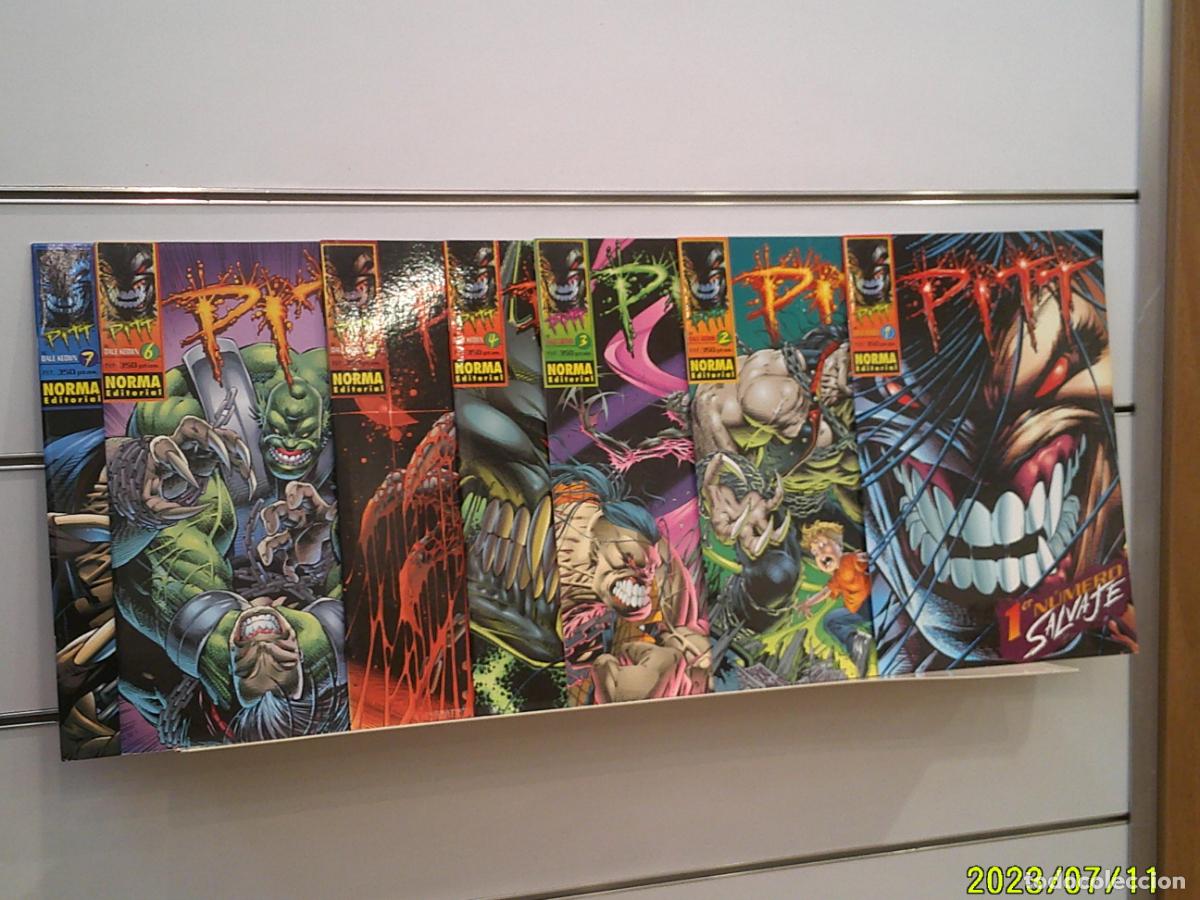 C&oacute;mics: LOTE 7 NUMEROS DE PITT N&ordm; 1-2-3-4-5-6 Y 7 DALE KEOWN - NORMA OFERTA