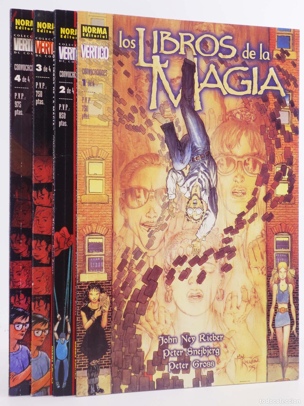 C&oacute;mics: LOS LIBROS DE LA MAGIA. CONVOCACIONES 1 A 4. COMPLETA (Rieber/Snejbjerg/Gross) Norma, 1997