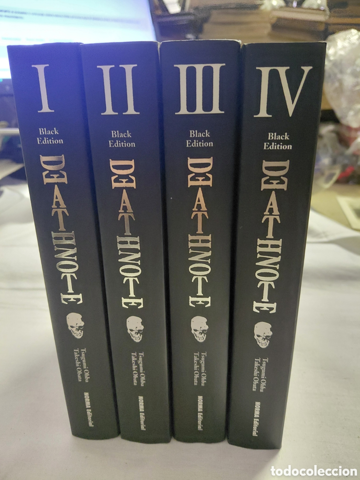 C&oacute;mics: DEATHNOTE BLACK EDITION TOMOS I-II-III Y IV.TSUGUMI OHBA/TAKESHI OBATA.NORMA EDITORIAL