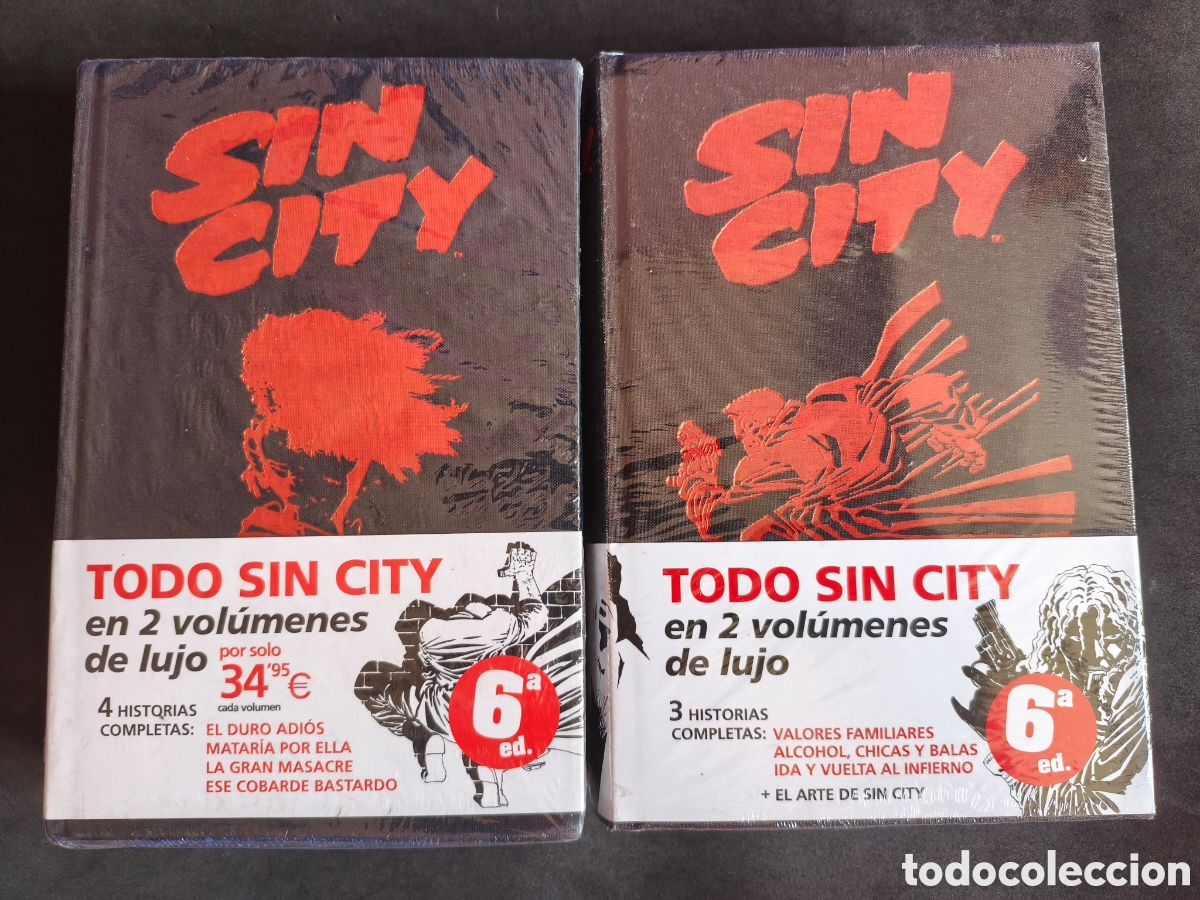 C&oacute;mics: Sin City edici&oacute;n integral completa en 2 vol&uacute;menes