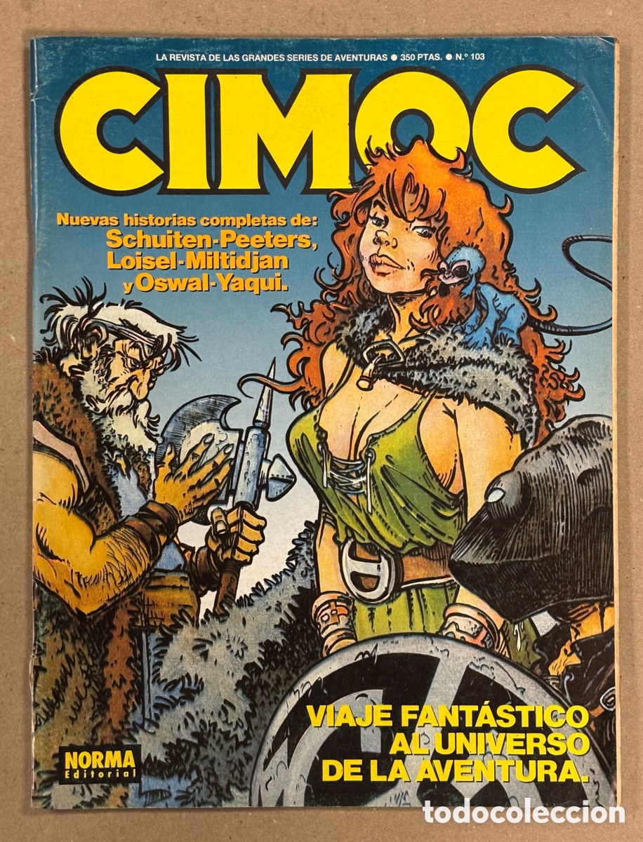 C&oacute;mics: CIMOC N&deg; 103 (NORMA). SCHUITEN-PEETERS, LOISEL-MILTIDJAN Y OSWAL-YAQUI.