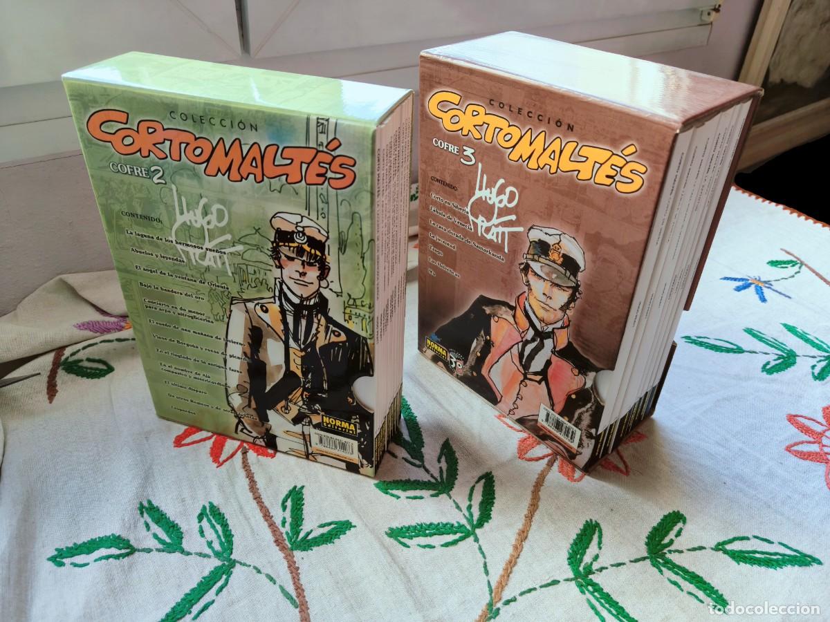 C&oacute;mics: Cofres 2 y 3. Colecci&oacute;n Corto Malt&eacute;s. Hugo Pratt. Norma. Est&aacute;n como nuevos.