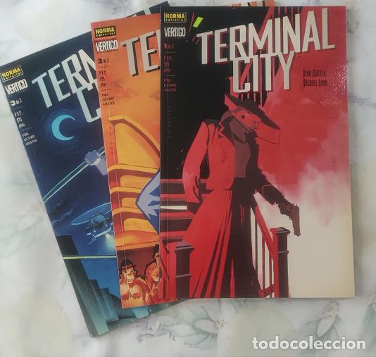 C&oacute;mics: Terminal City 1-3. Dean Motter y Michael Lark. 1996-1997. Norma editorial