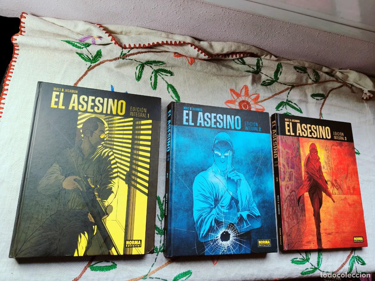 C&oacute;mics: El Asesino Integral. Completa. Tomos 1, 2 y 3. Matz. Norma. Tapa dura. Est&aacute; como nuevo.