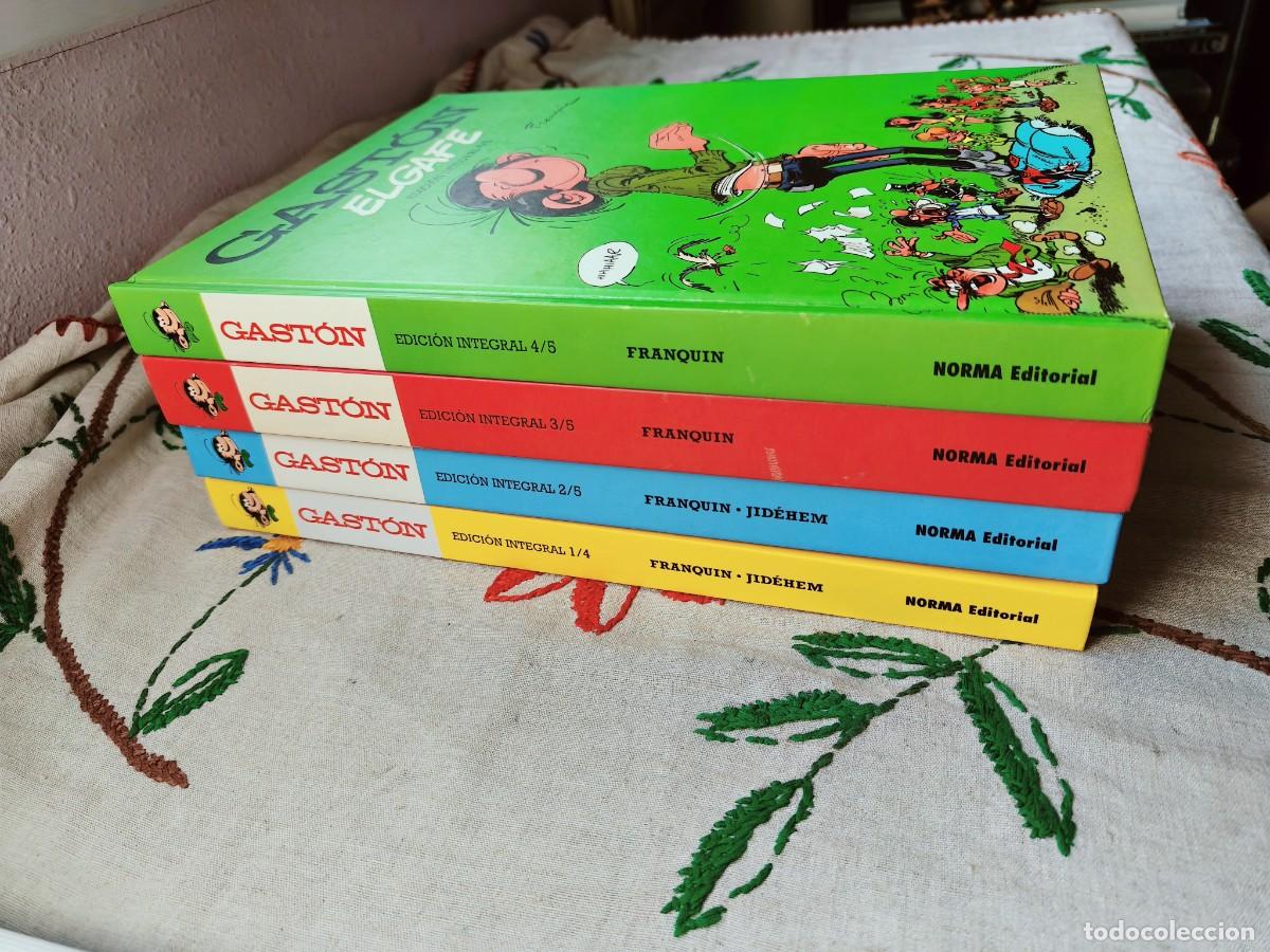 C&oacute;mics: Gast&oacute;n el Gafe. Integral. Tomos 1, 2, 3 y 4. Franquin. Norma.