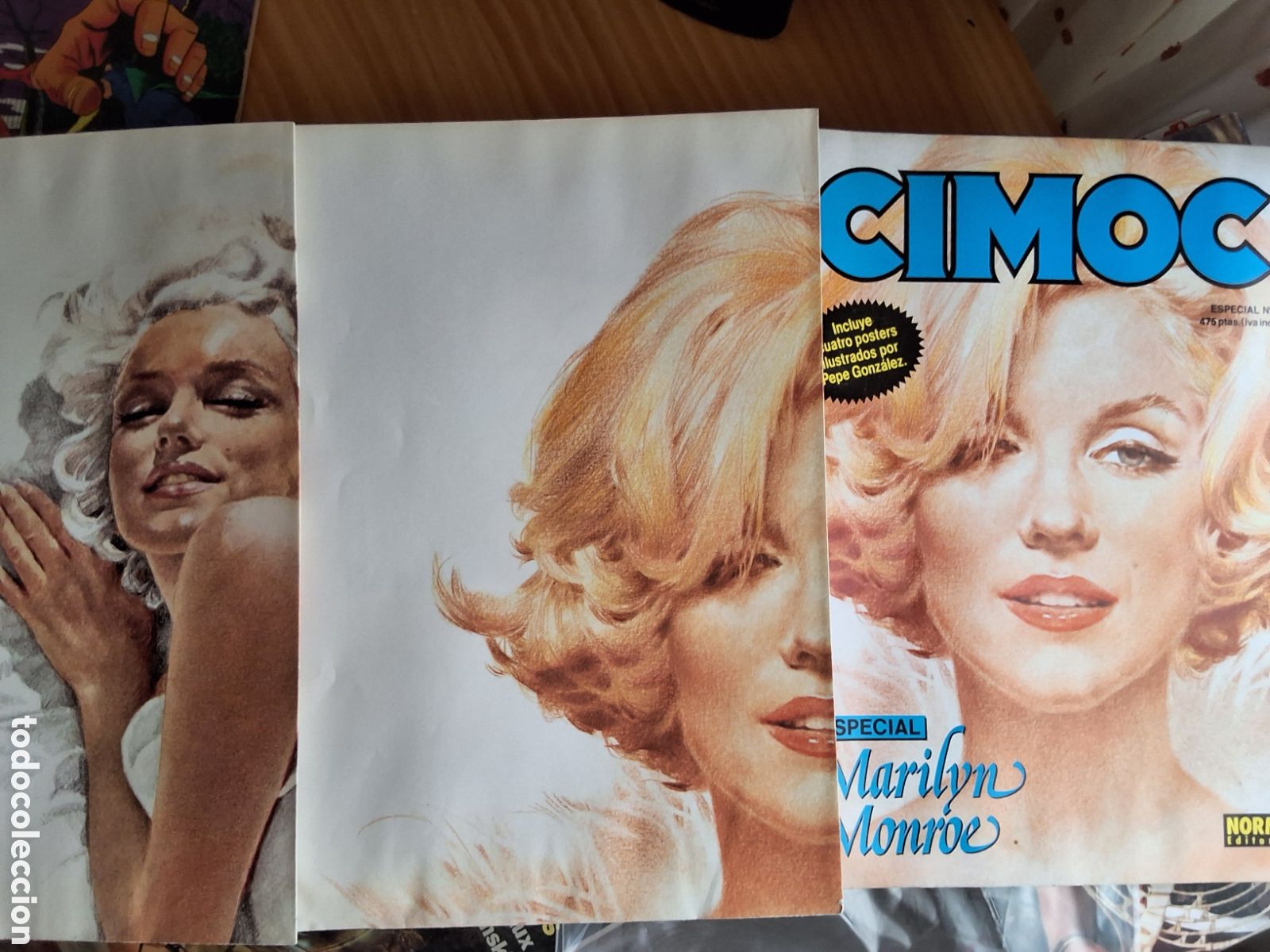 C&oacute;mics: Cimoc comic especial n&uacute;mero 7 Marilyn Monroe edita norma incluye posters