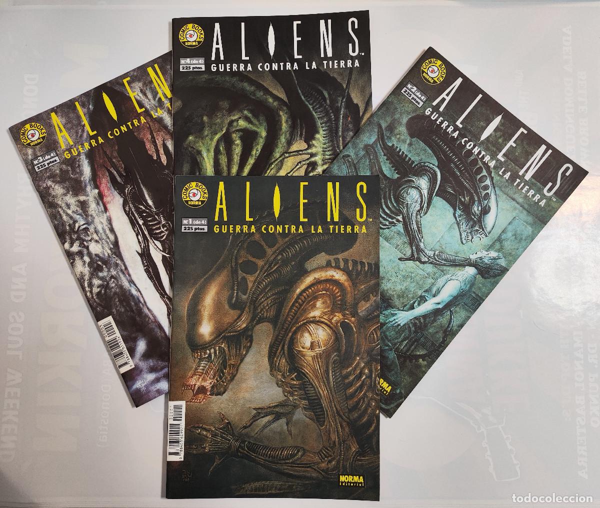 C&oacute;mics: Aliens: Guerra contra la Tierra completa 1 al 4 &ndash; Norma Editorial 1992