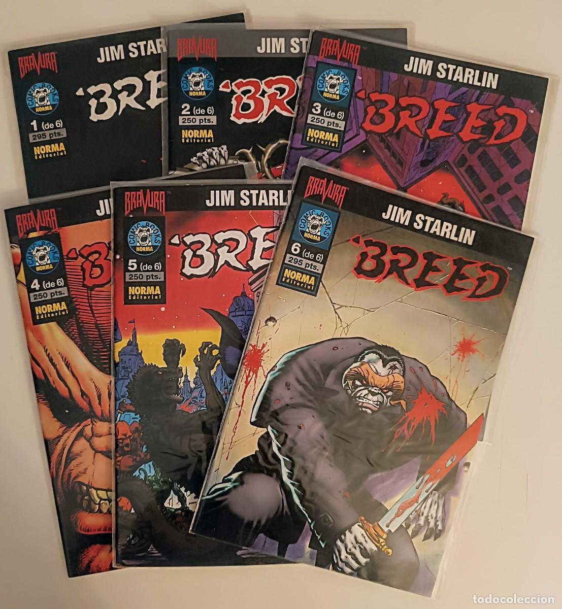 C&oacute;mics: Breed (1 al 6) Colecci&oacute;n Completa - Jim Starlin / Norma 1994 (Mint)