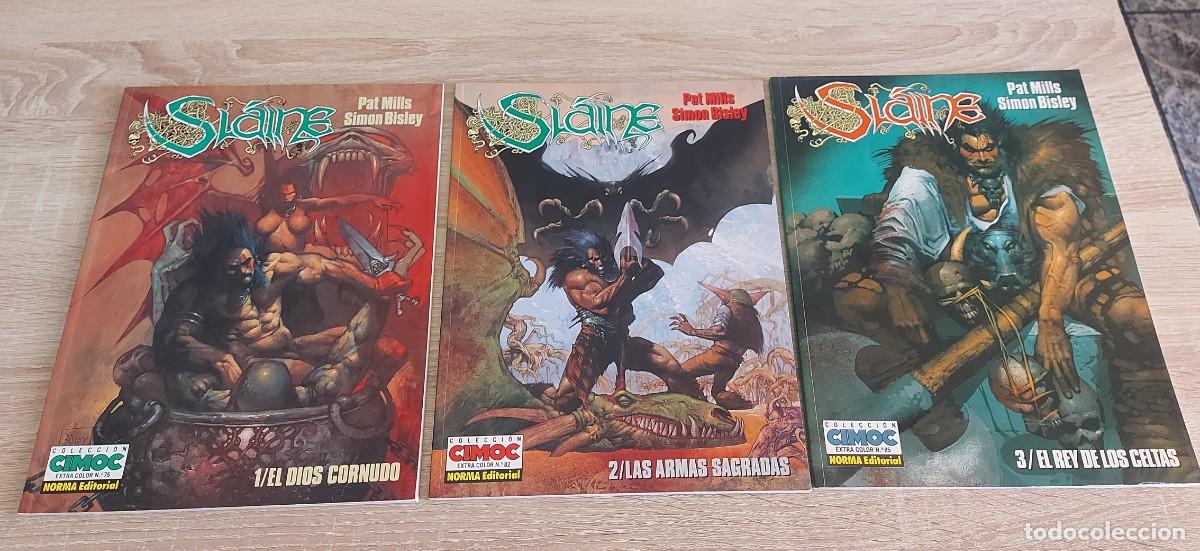 C&oacute;mics: Comics SLAINE 1 2 3 Mills Bisley CIMOC EXTRA COLOR