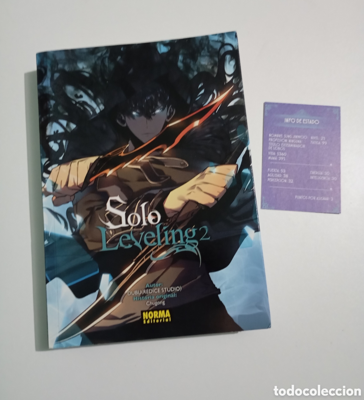 C&oacute;mics: Solo Leveling 2 Norma Editorial Dubu Chugong m&aacute;s tarjeta # Manga