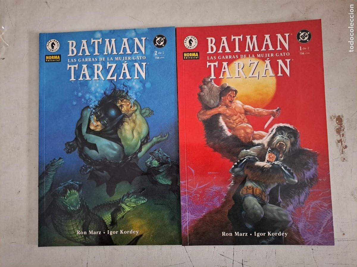 C&oacute;mics: Batman Tarz&aacute;n, completa 2 n&uacute;meros, Norma en muy buen estado Bolsa DA