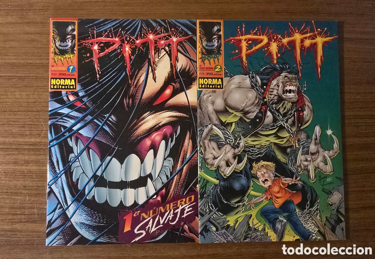 C&oacute;mics: PITT,NUMERO 1 Y 2,(NORMA EDITORIAL)