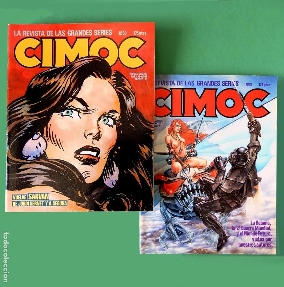 C&oacute;mics: CIMOC - LOTE; N&ordm; 30 Y 31 - LA REVISTA DE LAS GRANDES SERIES - 1982 - NORMA EDITORIAL - ORIGINAL