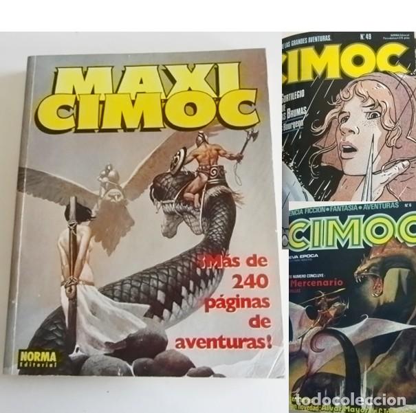 C&oacute;mics: MAXI CIMOC CON N&ordm; 2 6 21 Y 49 - C&Oacute;MIC AVENTURA CIENCIA FICCI&Oacute;N FANTAS&Iacute;A -M&Aacute;S DE 240 P&Aacute;G C&Oacute;MICS NORMA