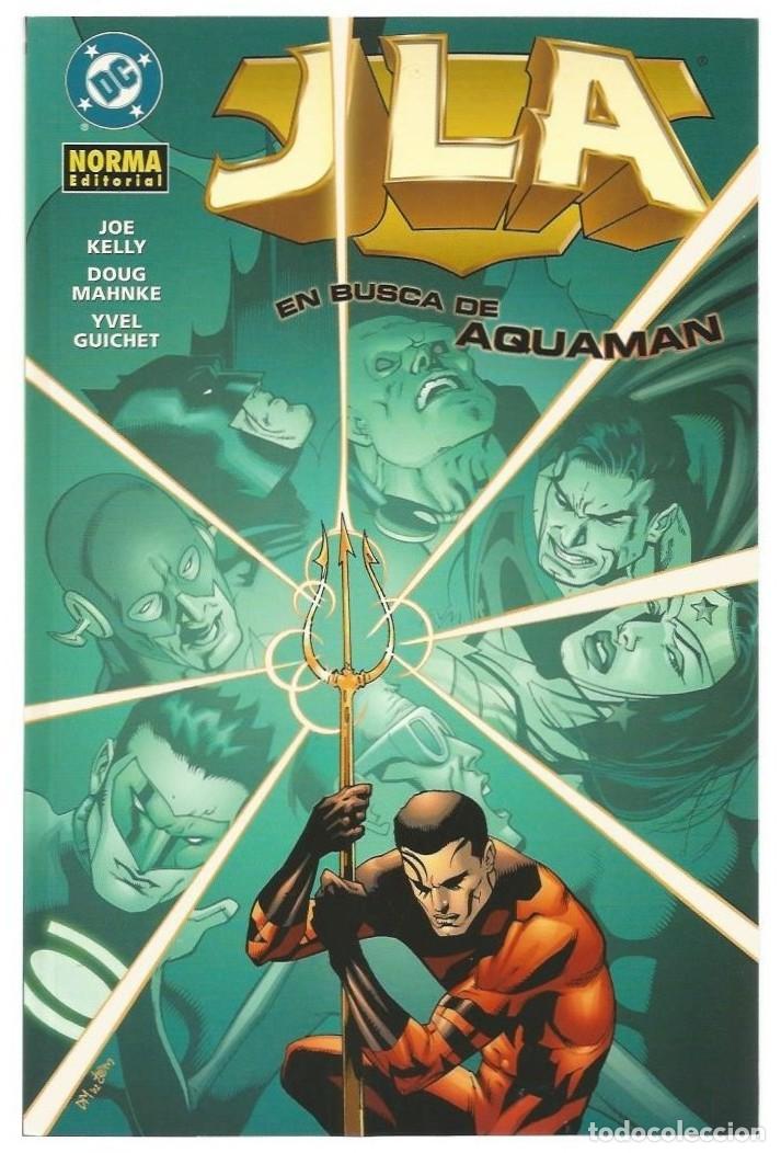C&oacute;mics: JLA de JOE KELLY: EN BUSCA DE AQUAMAN, NORMA 2004, excelente estado