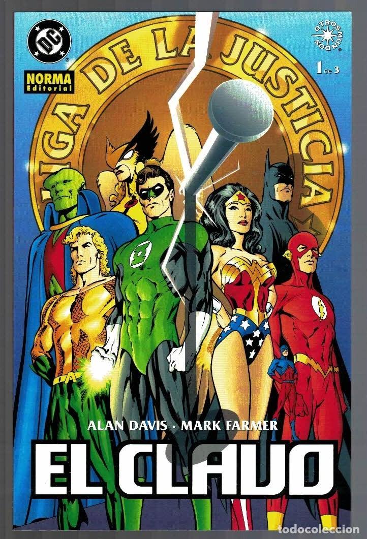 Comics: JLA de ALAN DAVIS: EL CLAVO 1-3 colecci&oacute;n completa NORMA 2002, excelente estado
