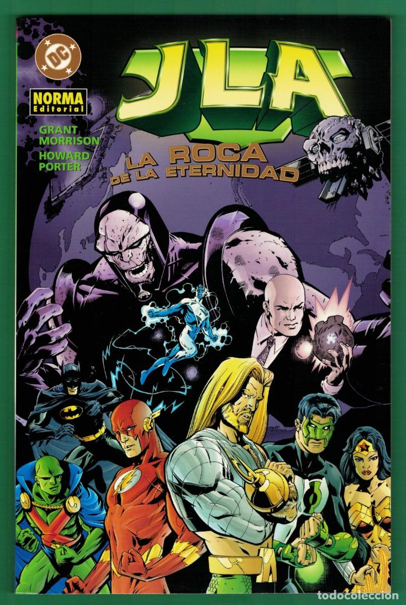 C&oacute;mics: JLA de GRANT MORRISON: LA ROCA DE LA ETERNIDAD, NORMA 2004, excelente estado