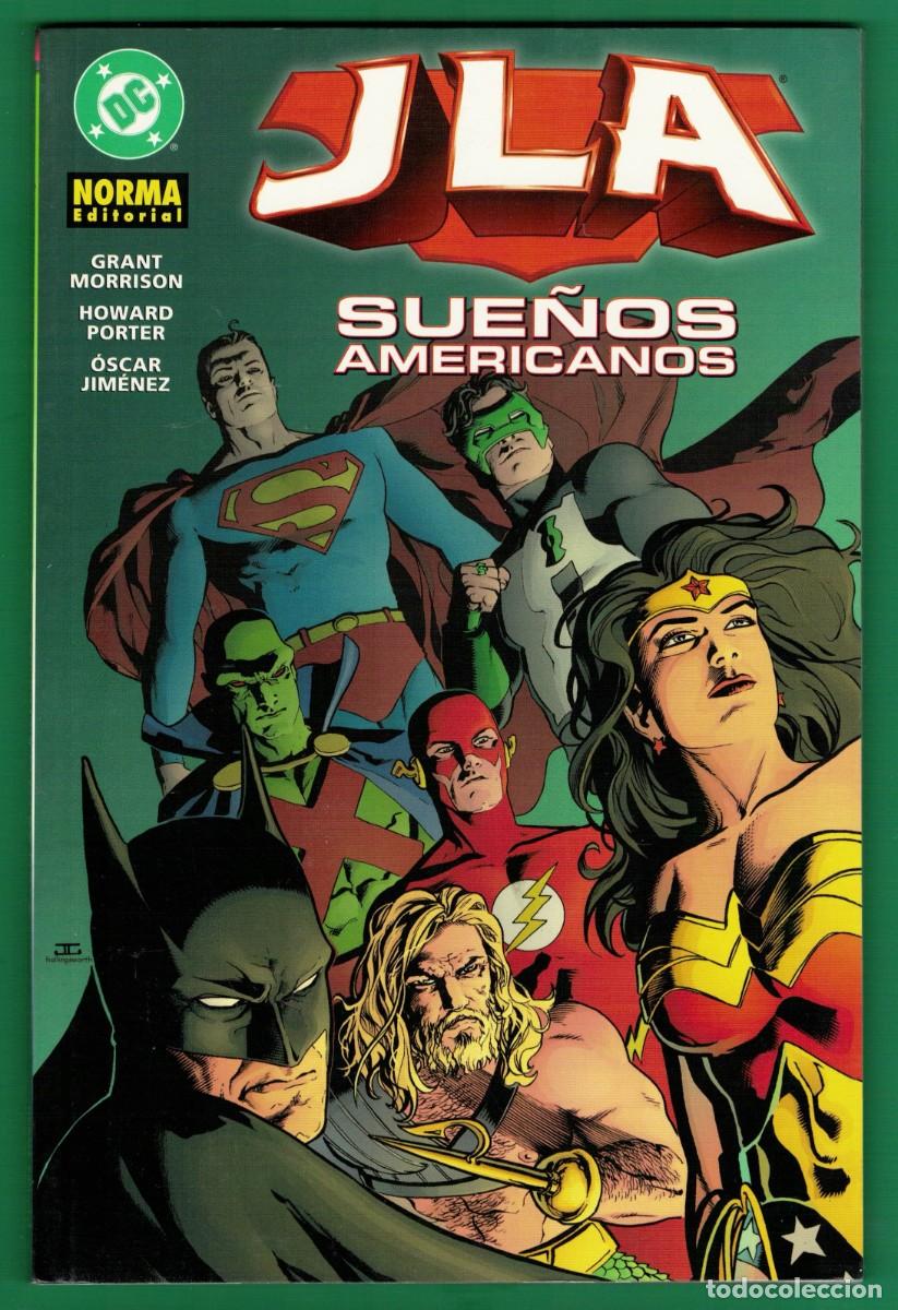 C&oacute;mics: JLA de GRANT MORRISON: SUE&Ntilde;OS AMERICANOS, NORMA 2003, excelente estado