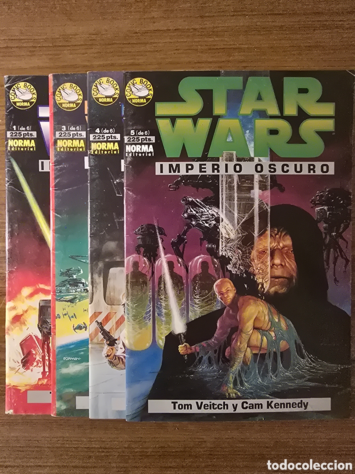 C&oacute;mics: STAR WARS,IMPERIO OSCURO,NUMEROS 1,3,4 Y 5,(COMIC BOOKS-NORMA)