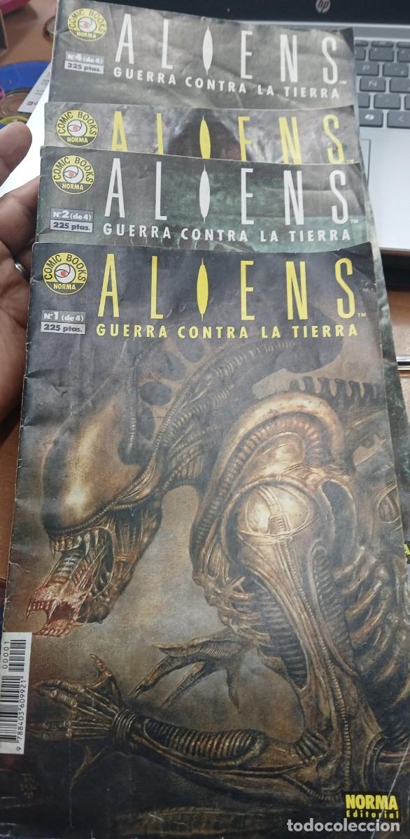 C&oacute;mics: ALIENS GUERRA CONTRA LA TIERRA SERIE COMPLETA DEL 1 AL 4 EDIT NORMA A&Ntilde;O 1992