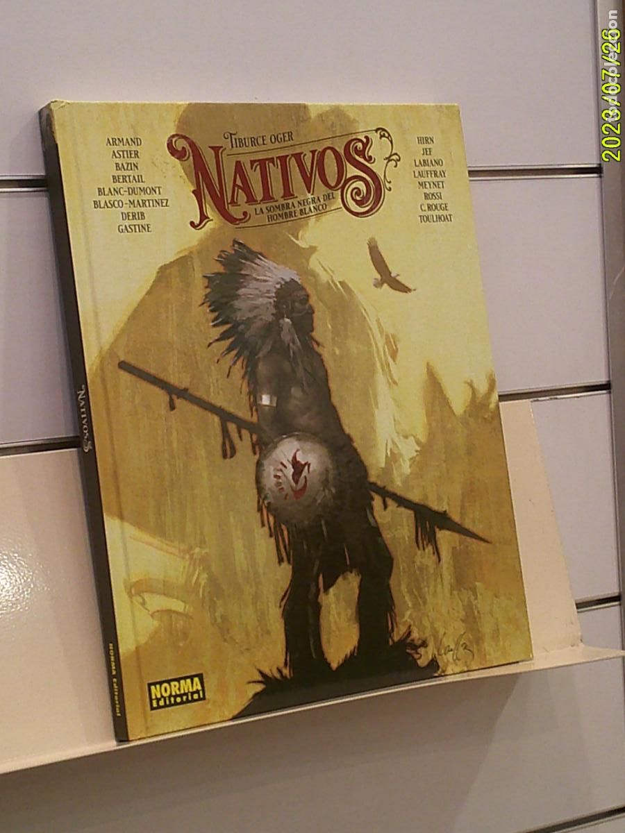 C&oacute;mics: NATIVOS LA SOMBRA NEGRA DEL HOMBRE BLANCO TOMO TAPA DURA - NORMA OFERTA