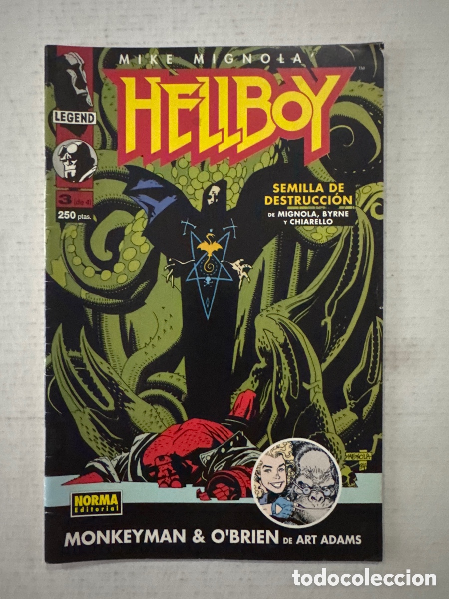C&oacute;mics: HELLBOY Semilla de destrucci&oacute;n. 3/4 NORMA