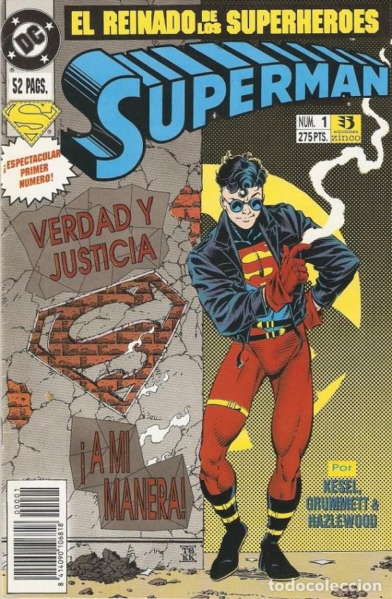 C&oacute;mics: SUPERMAN. REINADO DE LOS SUPERHEROES. 10 NUMEROS. 530 PAGINAS. ZINCO.