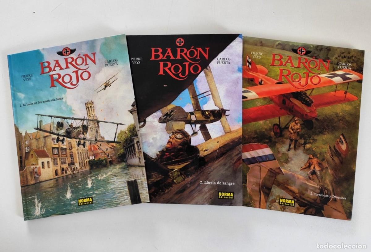 C&oacute;mics: BAR&Oacute;N ROJO (Pierre Veys, Carlos Puerta) COMPLETA 3 TOMOS ~ NORMA (2016)