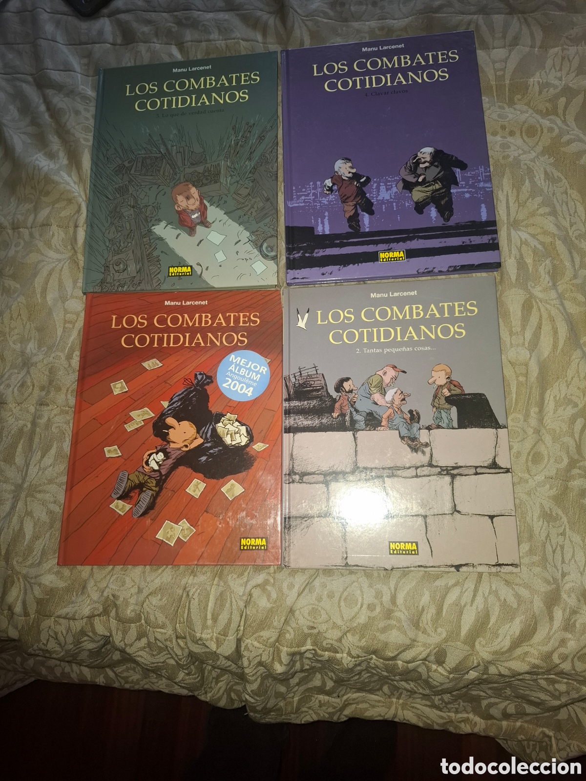 C&oacute;mics: Manu Larcenet. Los Combates cotidianos. 4 tomos norma editorial tapa dura