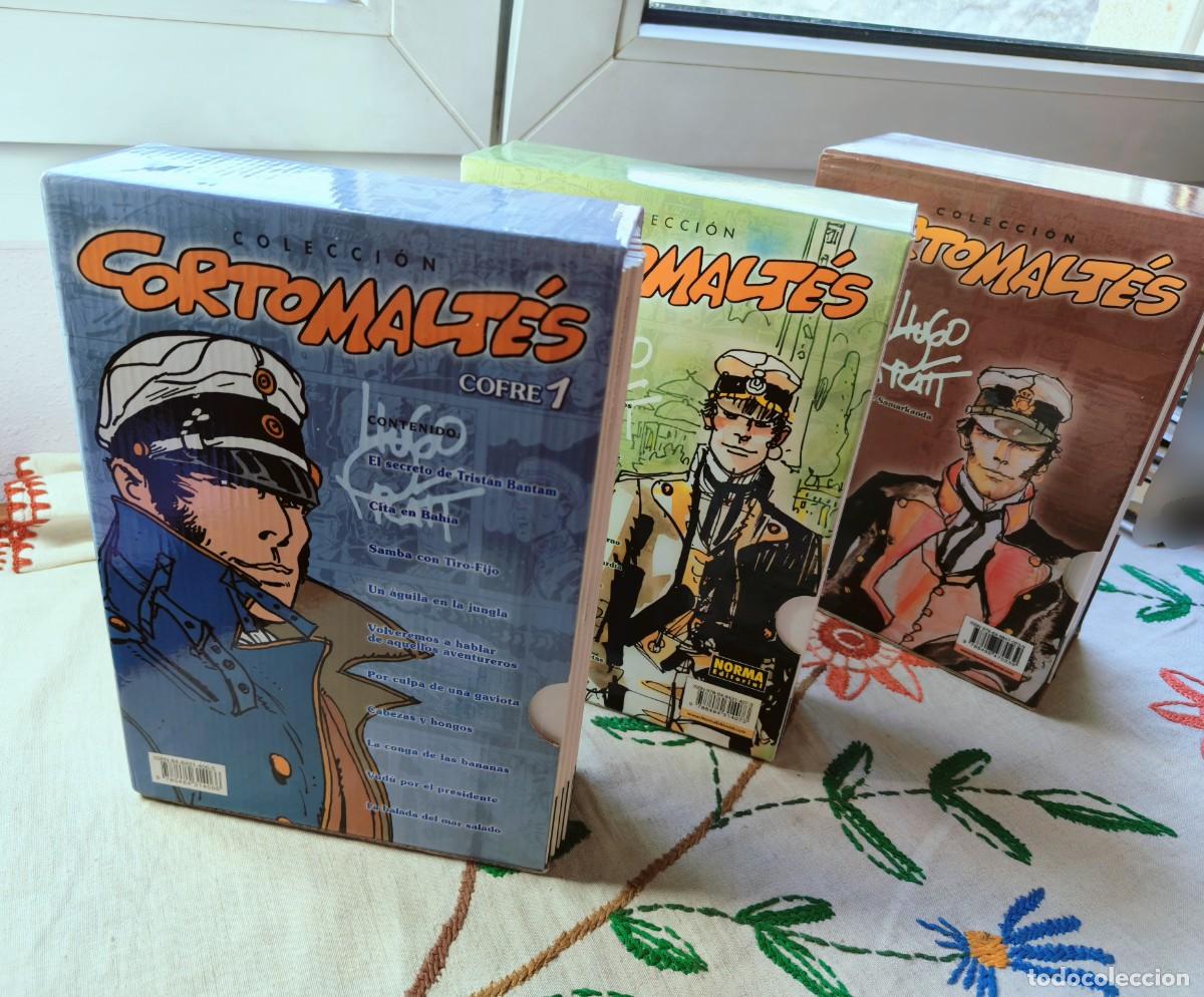 C&oacute;mics: Cofres 1, 2 y 3. Colecci&oacute;n Completa Corto Malt&eacute;s 1-29. Hugo Pratt. Norma. Est&aacute;n como nuevos.