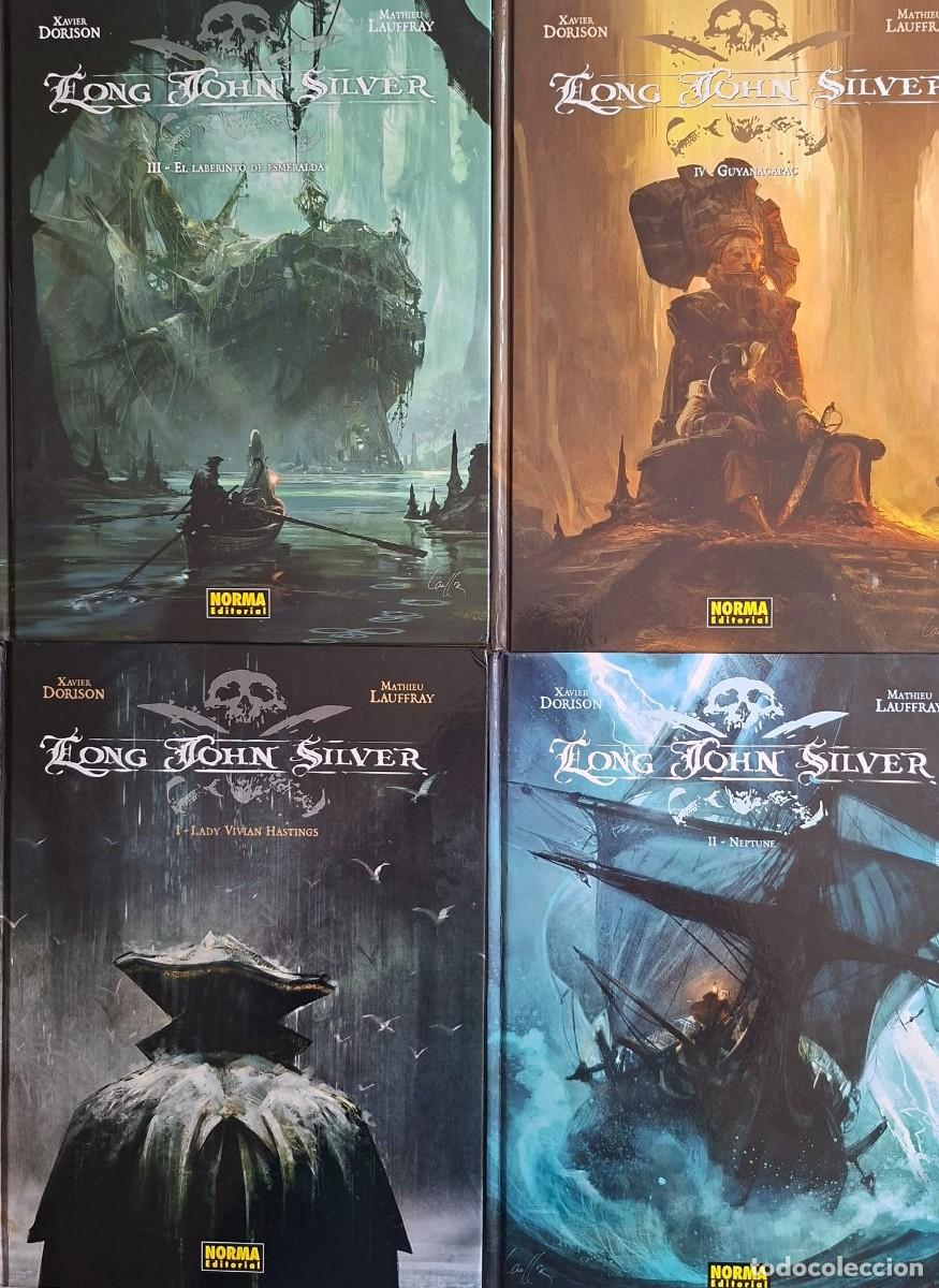 C&oacute;mics: LONG JOHN SILVER De X. DORISON y M LAUFFRAY. COMPLETA, 4 tomos. NORMA Ed.