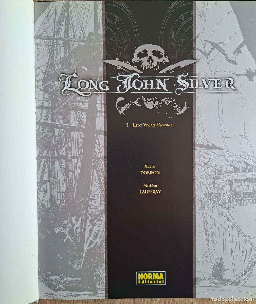 C&oacute;mics: LONG JOHN SILVER De X. DORISON y M LAUFFRAY. COMPLETA, 4 tomos. NORMA Ed. - Foto 4