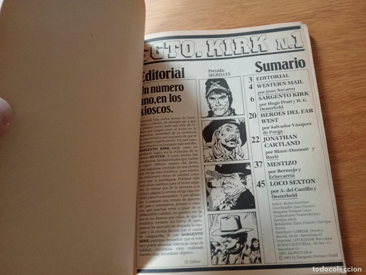 C&oacute;mics: SARGENTO KIRK, RETAPADO N.&ordm; 1 (DE 5). R&Uacute;STICA. NORMA EDITORIAL. 1982. - Foto 5