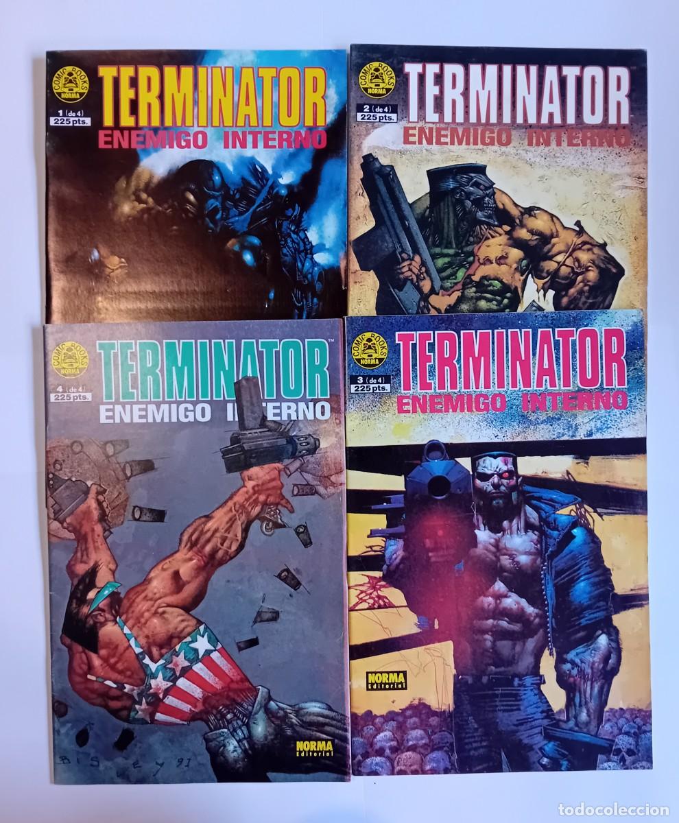C&oacute;mics: TERMINATOR ENEMIGO INTERNO 1 AL 4 DE NORMA, COMPLETA.