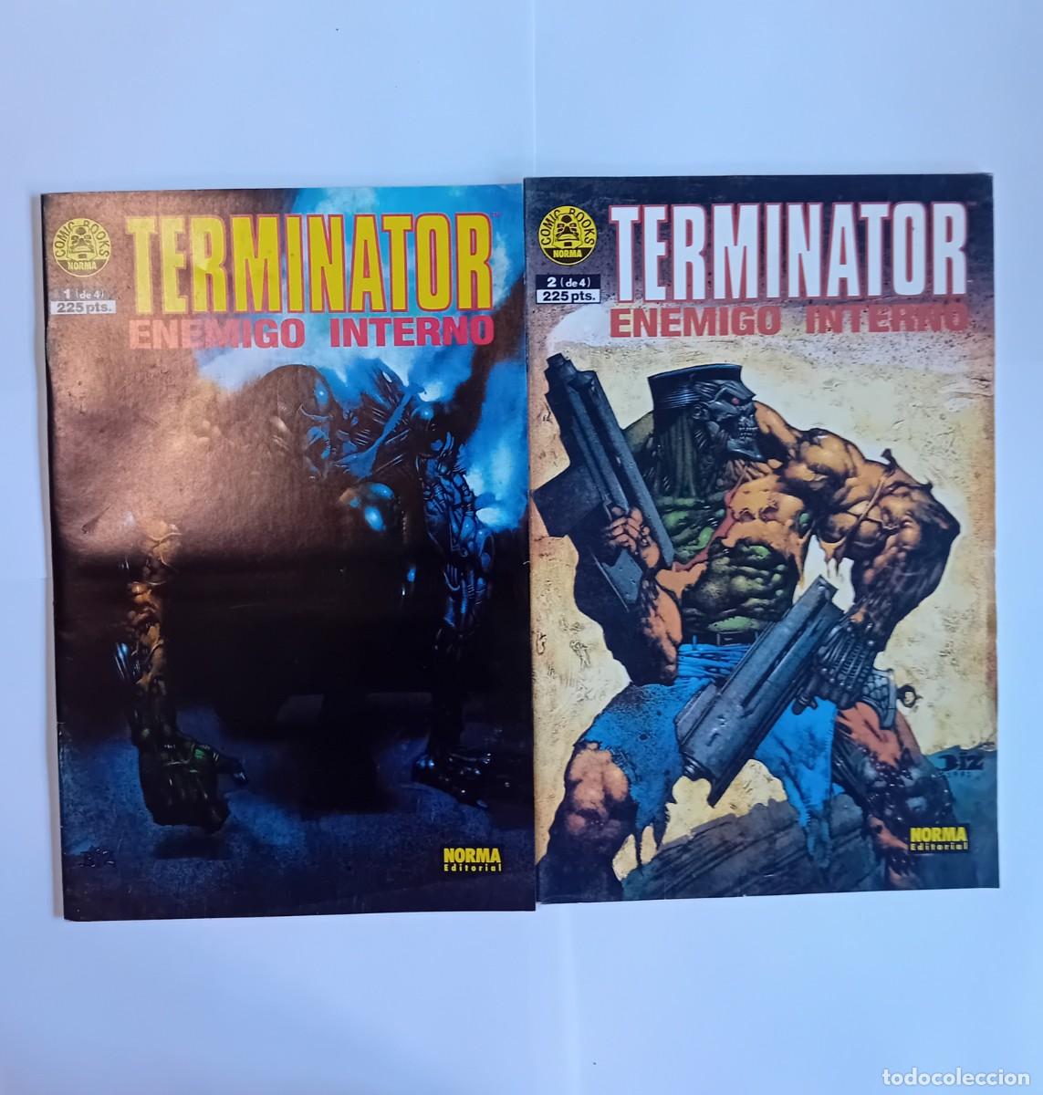 C&oacute;mics: TERMINATOR ENEMIGO INTERNO 1 AL 4 DE NORMA, COMPLETA. - Foto 2