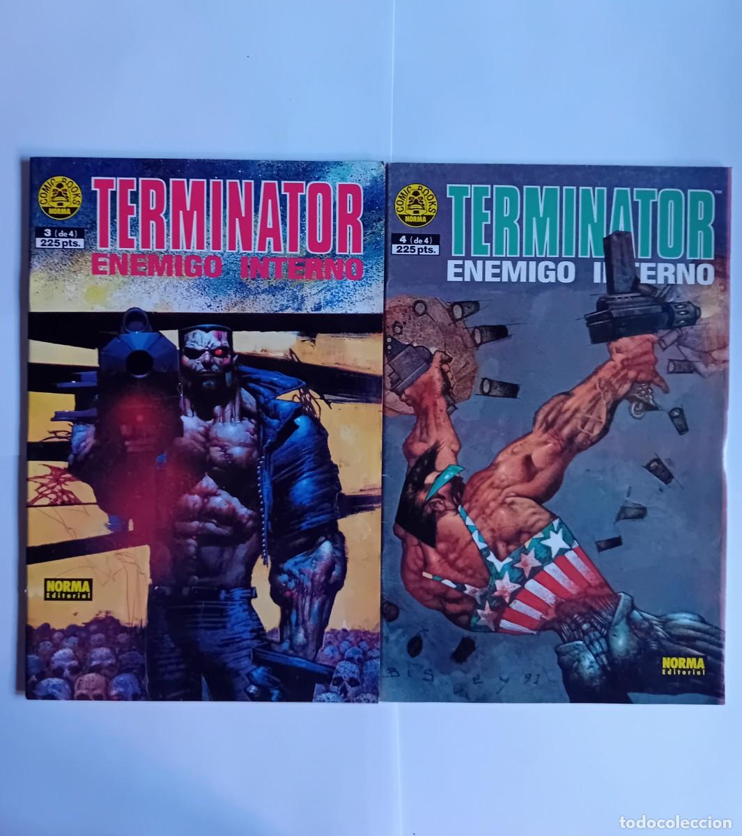 C&oacute;mics: TERMINATOR ENEMIGO INTERNO 1 AL 4 DE NORMA, COMPLETA. - Foto 3