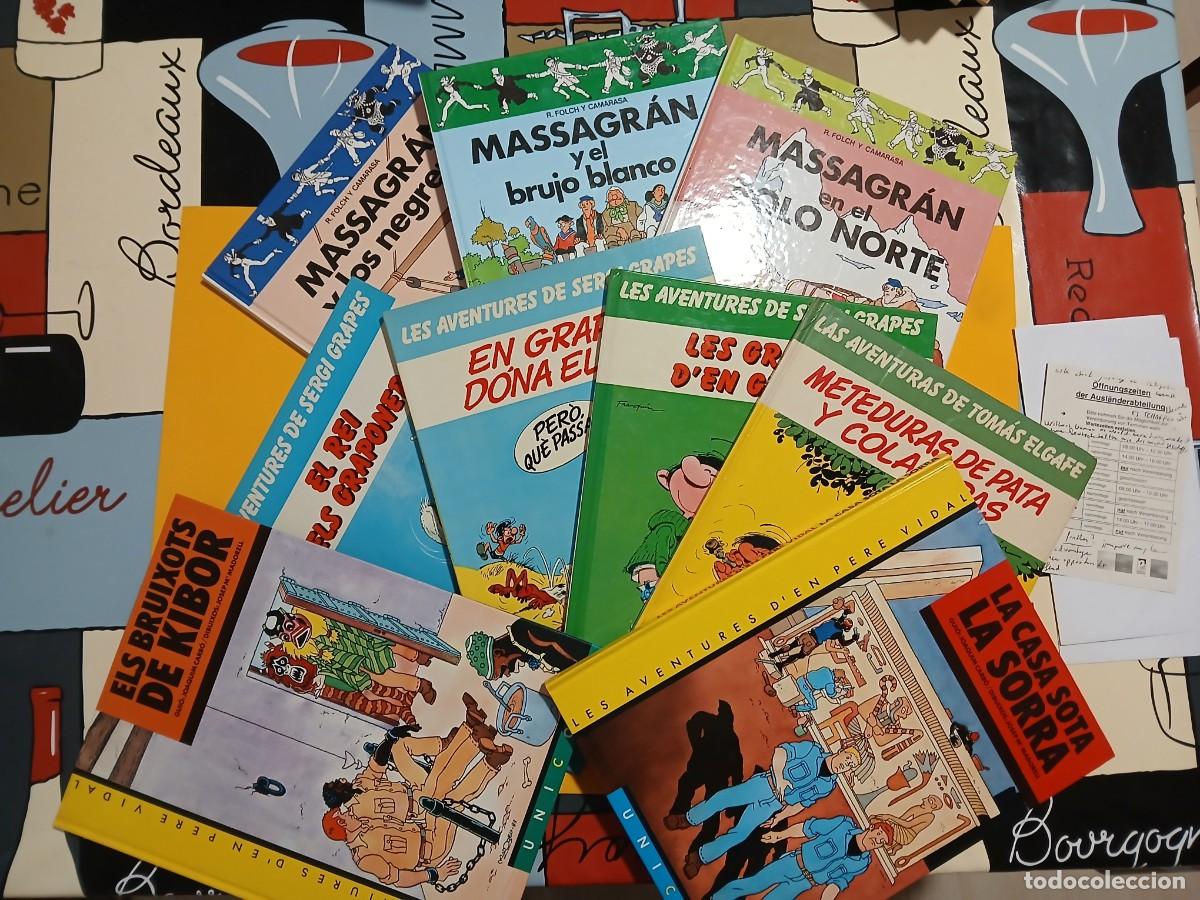 C&oacute;mics: MASSAGRAN, EN GRAPES, LA CASA SOTA LA SORRA. 9 comics en catalan y cast.