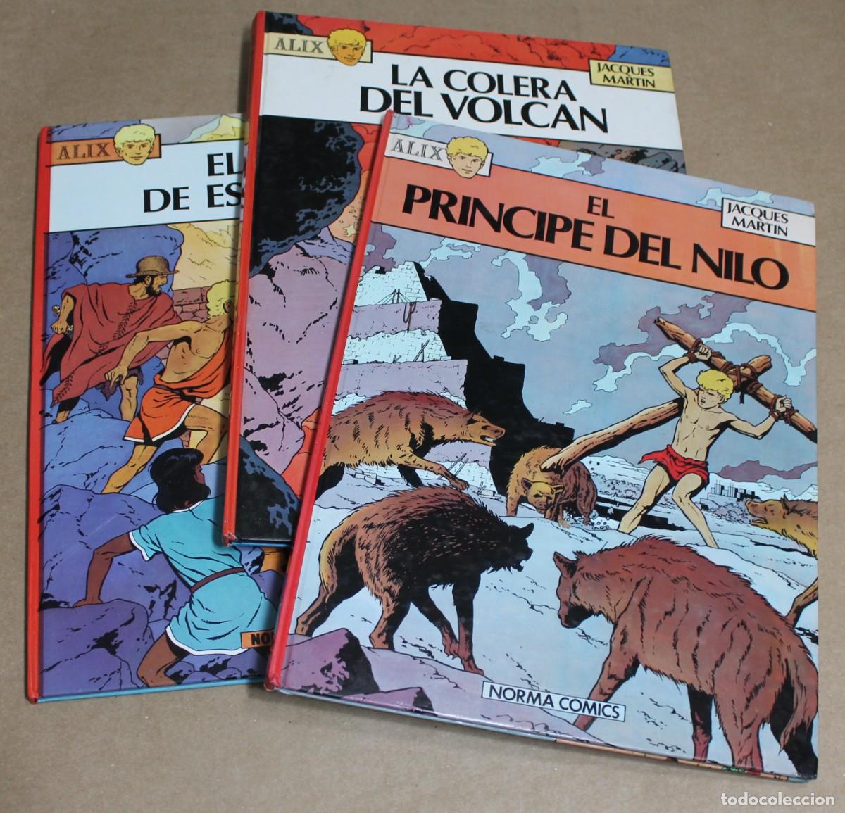 C&oacute;mics: ALIX NORMA 1&ordf; 1982 83 84 - EL PRINCIPE DEL NILO, HIJO DE ESPARTACO, LA C&Oacute;LERA DEL VOLCAN - M Buen E.