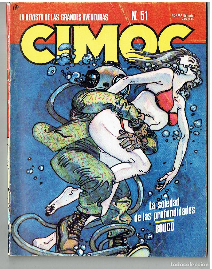 C&oacute;mics: CIMOC. N&ordm; 51. LA REVISTA DE LAS GRANDES AVENTURAS. NORMA, 1985 (B/39.3 RUM)