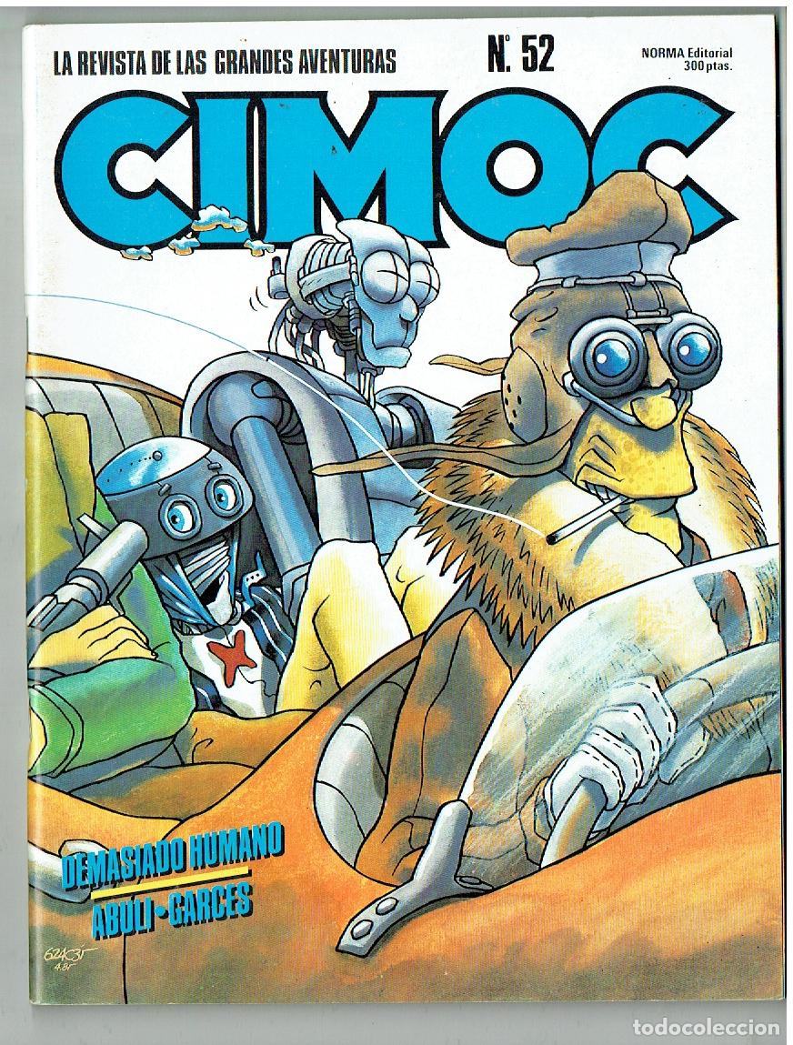 C&oacute;mics: CIMOC. N&ordm; 52. LA REVISTA DE LAS GRANDES AVENTURAS. NORMA, 1985 (B/39.3 RUM)