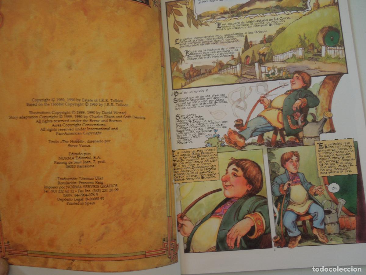 C&oacute;mics: EL HOBBIT - J.R.R. TOLKIEN FOL 1,2,3- NORMA EDITORIAL - 1990 - Foto 7