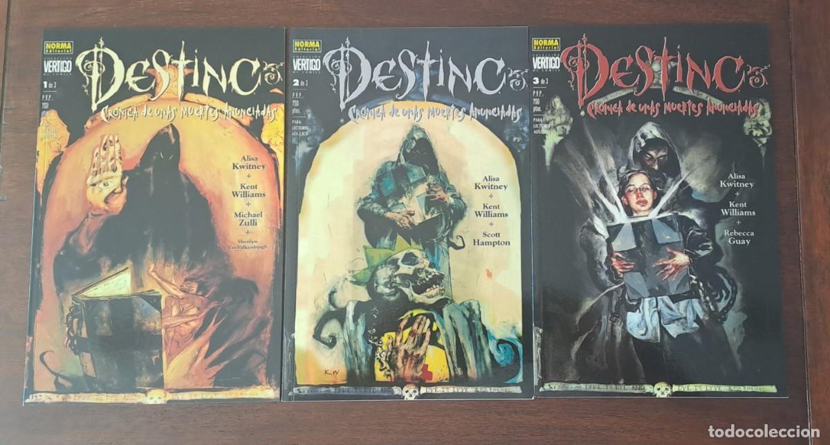 C&oacute;mics: Destino #1-3 Completa Universo Vertigo Sandman Neil Gaiman