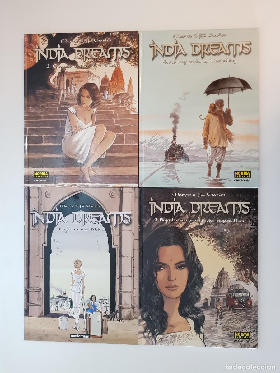 C&oacute;mics: India Dreams colecci&oacute;n completa 1 2 3 4 Maryse J.F. Charles Norma Casterman