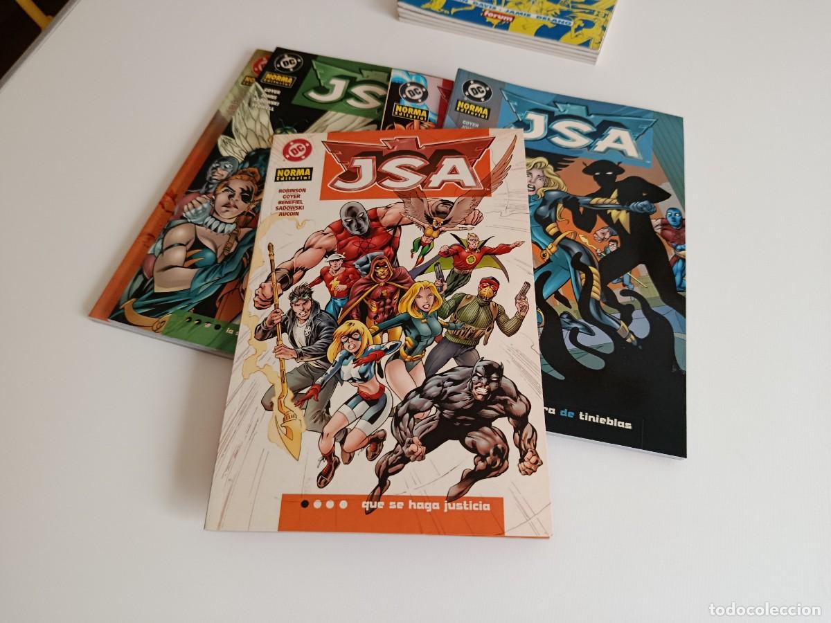 C&oacute;mics: JSA JUSTICE SOCIETY OF AMERICA - 5 NUMEROS OBRA COMPLETA - NORMA EDITORIAL 2004 - PERFECTO ESTADO