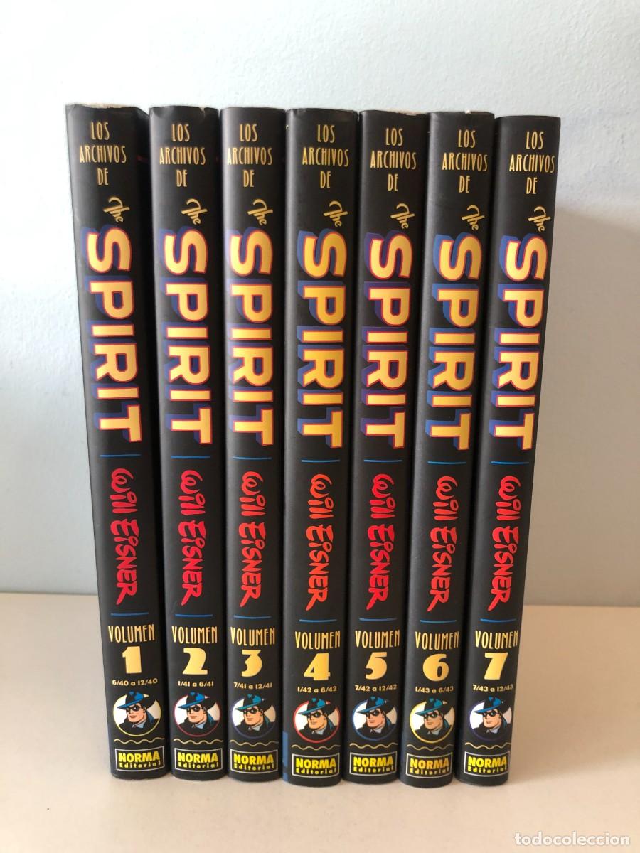 C&oacute;mics: Los archivos de The Spirit 1 al 7 Will Eisner Norma colecci&oacute;n 7 tomos tapa dura