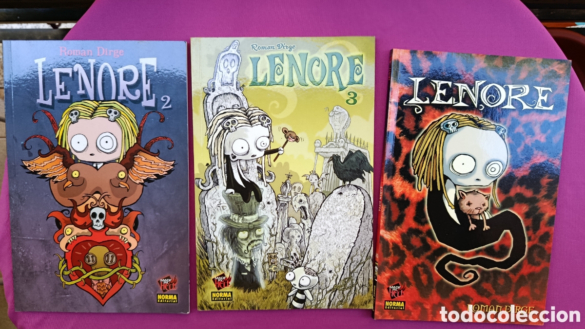 C&oacute;mics: Lote 3 tomos tapa blanda LENORE