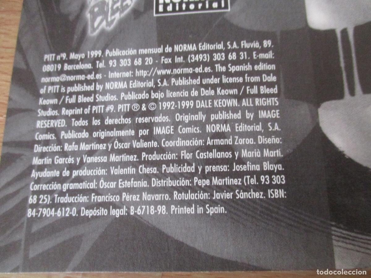 C&oacute;mics: NORMA EDITORIA- PITT, N&ordm;. 9- 1999 - Foto 2