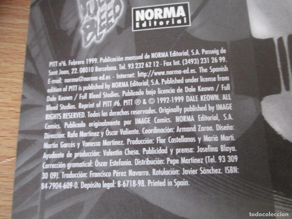C&oacute;mics: NORMA EDITORIA- PITT, N&ordm;. 6- 1999 - Foto 2