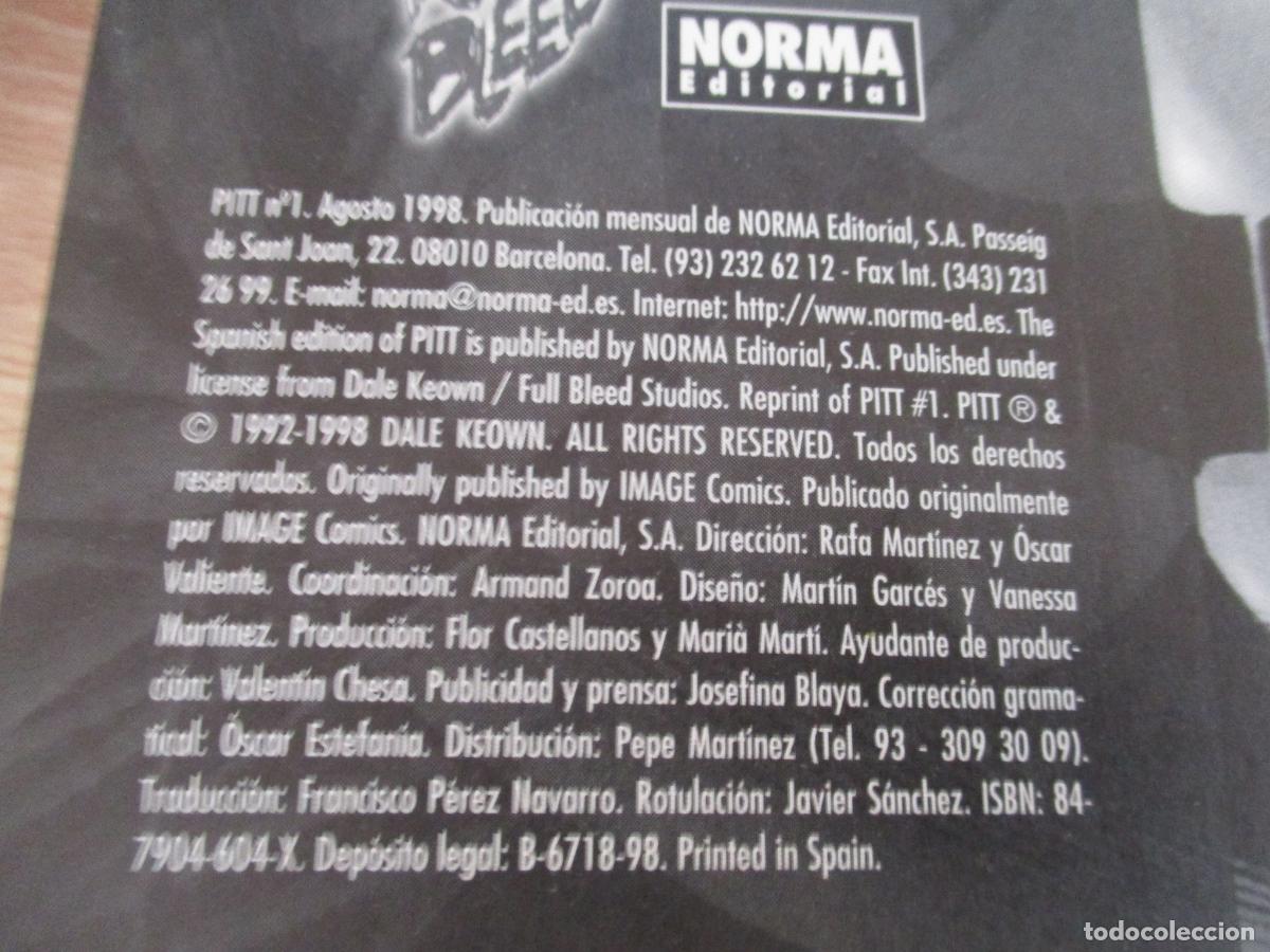 C&oacute;mics: NORMA EDITORIA- PITT, N&ordm;. 1- 1998 - Foto 2